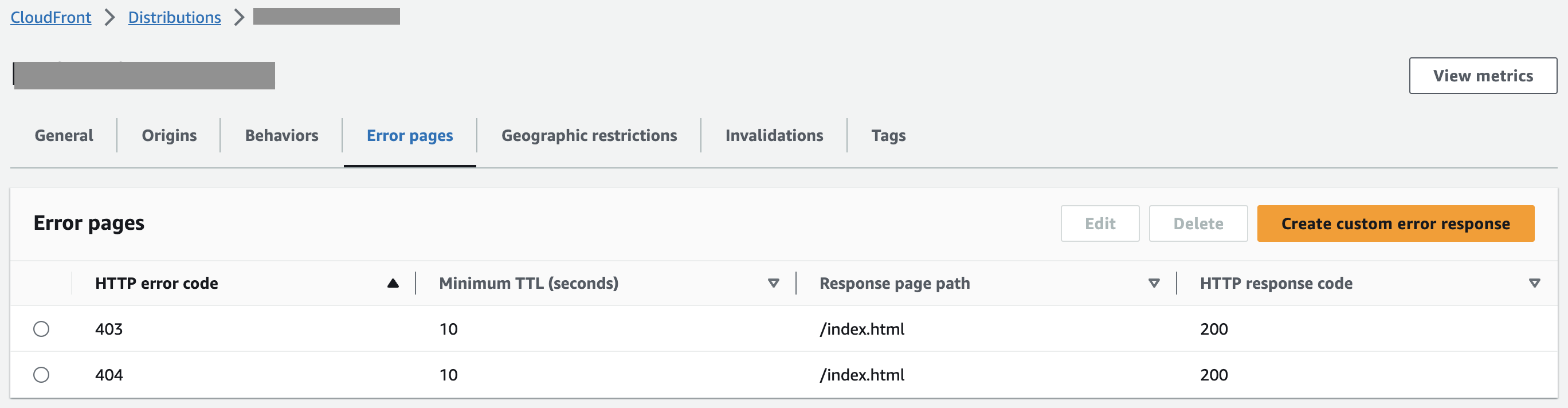 CloudFormation Error Configuration